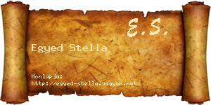Egyed Stella névjegykártya